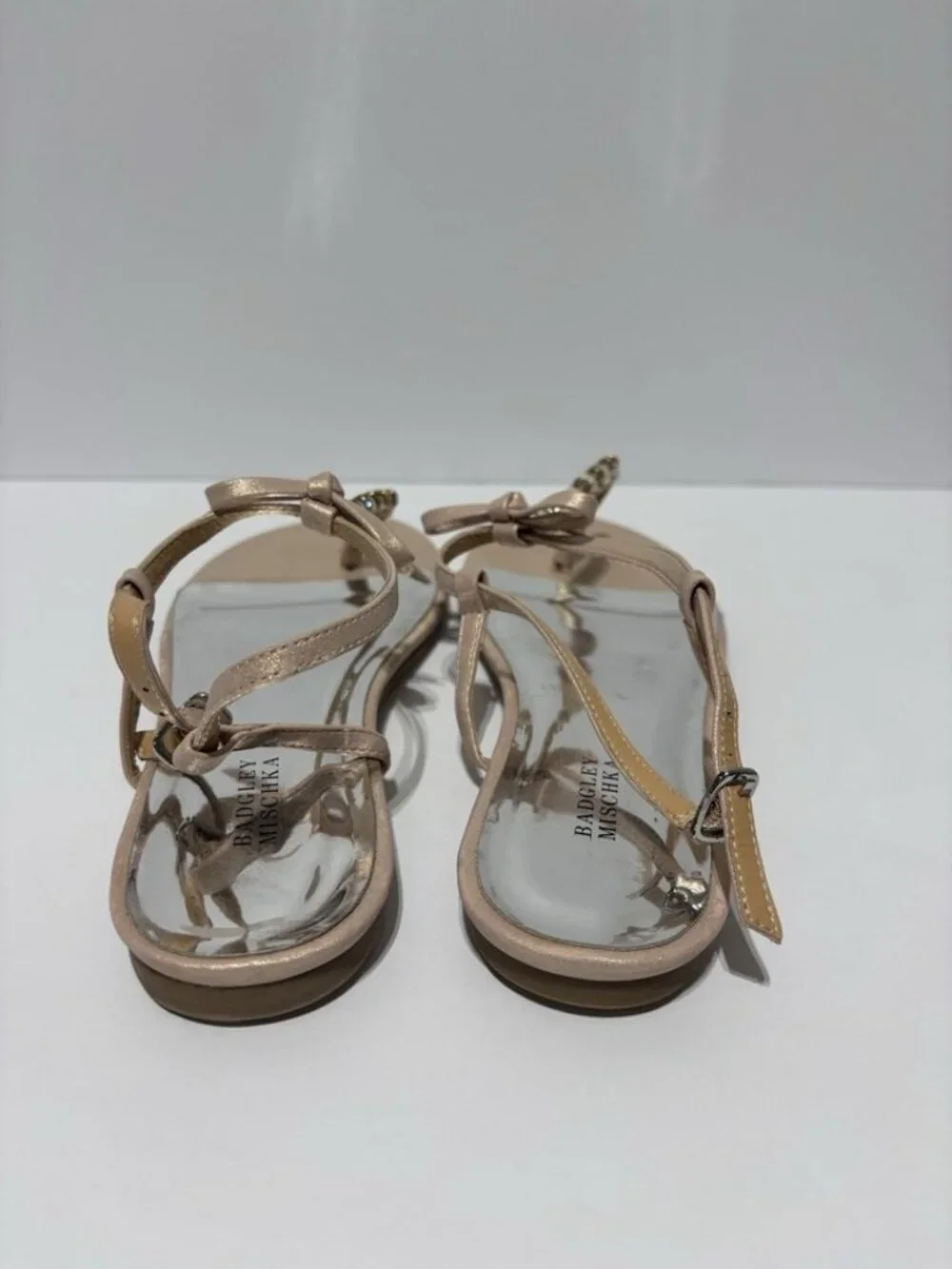 Badgley Mischka Big Kids’ Cara Emily Blush Sandals, Girls’ Size 5 M